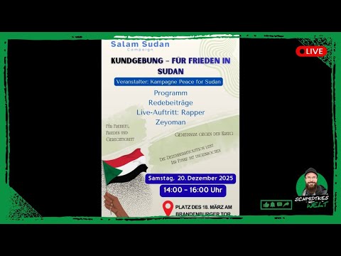 ❗Live❗ in Berlin | Kundgebungen Brandenburger Tor: Sudan, Thailand und Weihnachten  | 20.12.2025