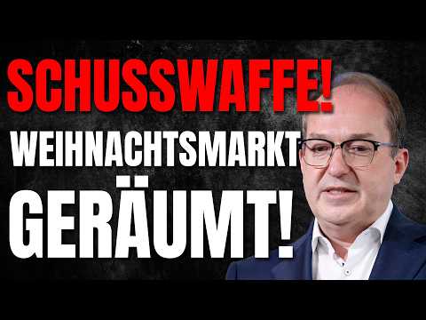 💥Polizei räumt Weihnachtsmarkt: Mann mit Schusswaffe