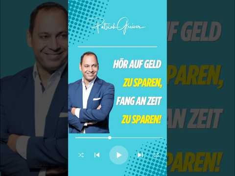 🚀 Hör auf Geld zu sparen – fang an Zeit zu sparen!