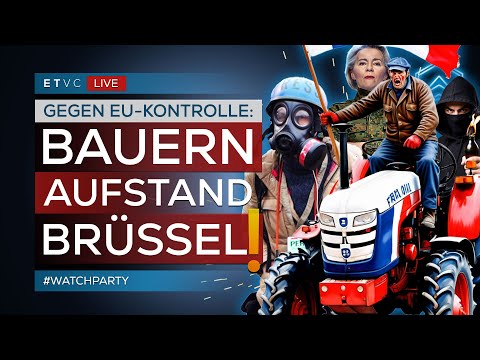 🟥 MERCOSUR-AUFSTAND: Wütende BAUERN protestieren in BRÜSSEL! | #WATCHPARTY 🟥 MERCOSUR-AUFSTAND: Wütende BAUERN protestieren in BRÜSSEL! | #WATCHPARTY