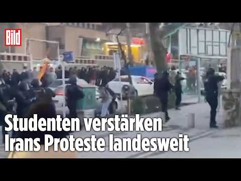 IRAN: Schüsse bei Protesten – Studenten gehen auf die Straße