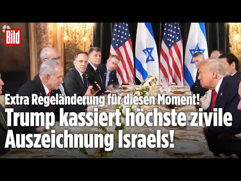 ISRAEL PRIZE: Donald Trump erhält höchste zivile Auszeichnung nach Regeländerung!