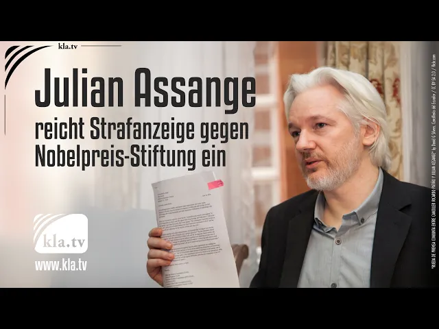 Julian Assange reicht Strafanzeige gegen Nobelpreis-Stiftung ein Julian Assange reicht Strafanzeige gegen Nobelpreis-Stiftung ein