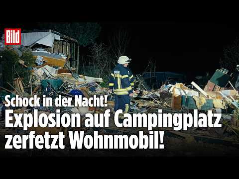 LANDKERN: Heftige Explosion zerstört Wohnmobil auf Campingplatz! Ein Verletzter! LANDKERN: Heftige Explosion zerstört Wohnmobil auf Campingplatz! Ein Verletzter!