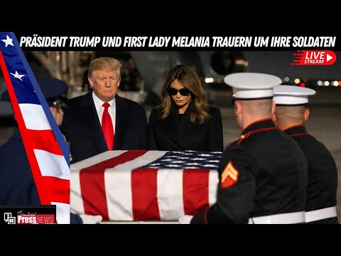 LIVE – Präsident Donald Trump und First Lady Melania trauern um die gefallenen Soldaten in Syrien. LIVE – Präsident Donald Trump und First Lady Melania trauern um die gefallenen Soldaten in Syrien.