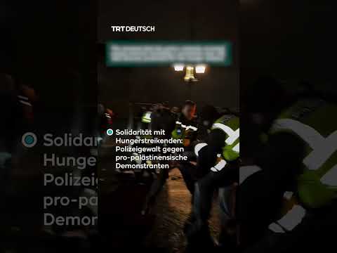 London: Polizeigewalt bei Soli-Demo für Hungerstreikende London: Polizeigewalt bei Soli-Demo für Hungerstreikende