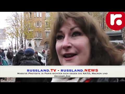 Massive Proteste in Paris richten sich gegen die NATO, Macron und Kriegspläne Massive Proteste in Paris richten sich gegen die NATO, Macron und Kriegspläne
