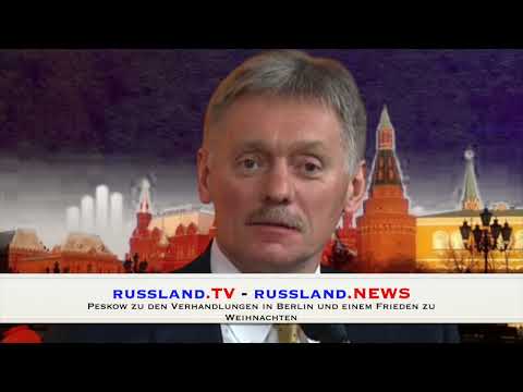 Peskow zu den Verhandlungen in Berlin und einem Frieden zu Weihnachten Peskow zu den Verhandlungen in Berlin und einem Frieden zu Weihnachten