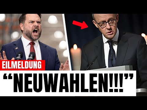 Politische Bombe – JD Vance FORDERT NEUWAHLEN in DEUTSCHLAND! Politische Bombe – JD Vance FORDERT NEUWAHLEN in DEUTSCHLAND!