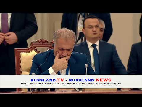 Putin bei der Sitzung des Obersten Eurasischen Wirtschaftsrats – Vollversammlung Putin bei der Sitzung des Obersten Eurasischen Wirtschaftsrats – Vollversammlung