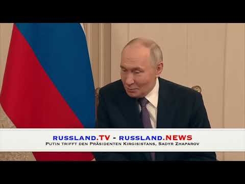 Putin trifft den Präsidenten Kirgisistans, Sadyr Zhaparov Putin trifft den Präsidenten Kirgisistans, Sadyr Zhaparov