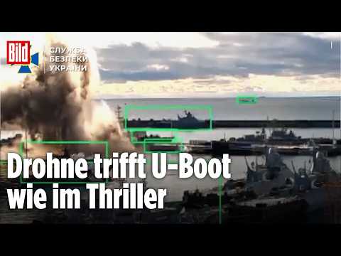 SCHOCK FÜR SCHWARZMEERFLOTTE: Ukrainische Drohnen treffen russisches U-Boot bei Geheimoperation SCHOCK FÜR SCHWARZMEERFLOTTE: Ukrainische Drohnen treffen russisches U-Boot bei Geheimoperation