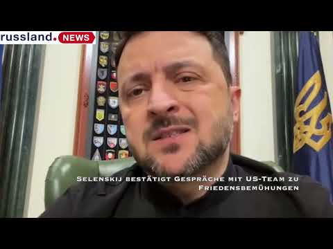 Selenskij bestätigt Gespräche mit US Team zu Friedensbemühungen Selenskij bestätigt Gespräche mit US Team zu Friedensbemühungen