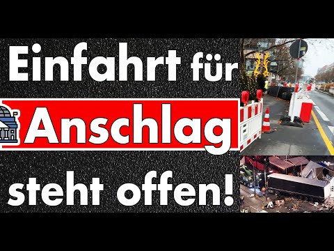 Sicherheitskonzept mit Einfahrt für Amokfahrten? Security & Polizei halten Maßnahmen für Alibi! Sicherheitskonzept mit Einfahrt für Amokfahrten? Security & Polizei halten Maßnahmen für Alibi!