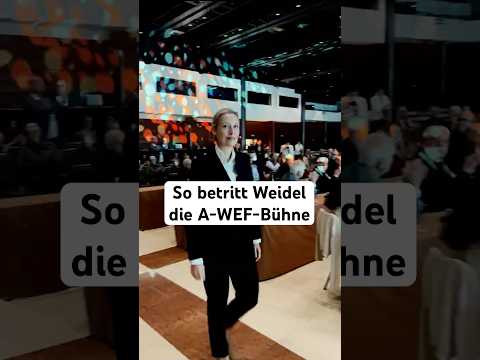 So betritt Alice Weidel die große A-WEF-Bühne So betritt Alice Weidel die große A-WEF-Bühne