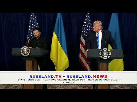 Statements von Trump und Selenskij nach dem Treffen in Palm Beach Florida Statements von Trump und Selenskij nach dem Treffen in Palm Beach Florida