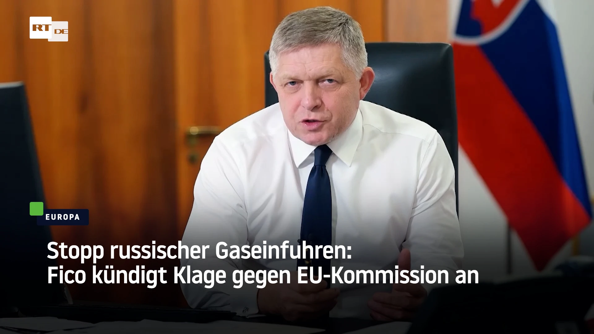 Stopp russischer Gaseinfuhren: Fico kündigt Klage gegen EU-Kommission an Stopp russischer Gaseinfuhren: Fico kündigt Klage gegen EU-Kommission an