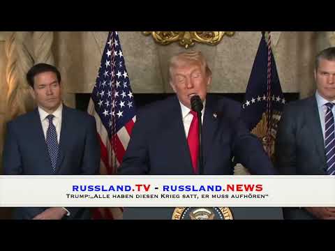 Trump: „Alle haben diesen Krieg satt, er muss aufhören“ Trump: „Alle haben diesen Krieg satt, er muss aufhören“
