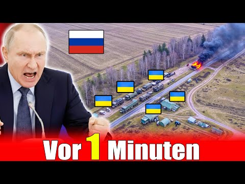Ukrainischer Konvoi fällt in Hinterhalt – Russische T-90 öffnen sofort das Feuer Ukrainischer Konvoi fällt in Hinterhalt – Russische T-90 öffnen sofort das Feuer