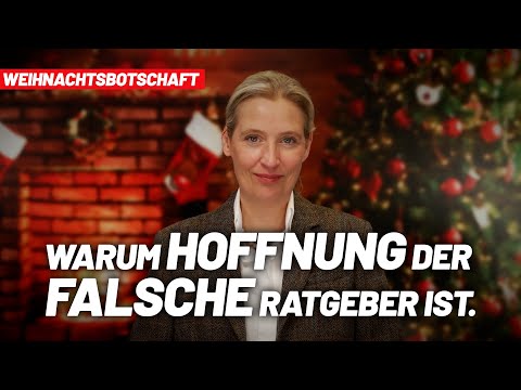 Weihnachtsansprache: Eigene Interessen wieder zuerst! – Alice Weidel – AfD Weihnachtsansprache: Eigene Interessen wieder zuerst! – Alice Weidel – AfD