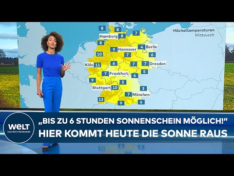 WETTER IN DEUTSCHLAND: Frost am Morgen, Sonne am Mittag – So wird das Wetter heute!