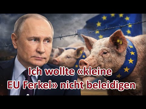 Wladimir Putin: Ich wollte «kleine EU Ferkel» nicht beleidigen