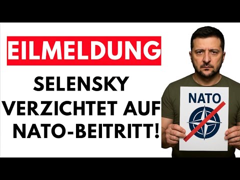 Zelensky kippt NATO-Traum💥Letzter Schritt zum Frieden – oder wurde er gezwungen?🚨 Zelensky kippt NATO-Traum💥Letzter Schritt zum Frieden – oder wurde er gezwungen?🚨