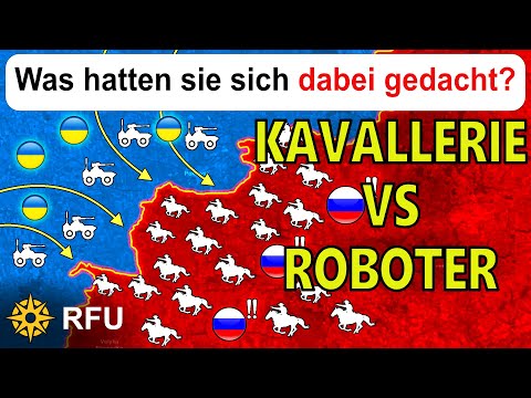 01.01.26: Russische Kavallerie gegen ukrainische Roboter mit MG