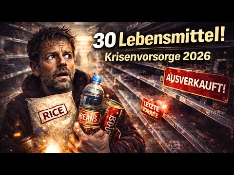 30 Lebensmittel – Besorge sie dir solange du kannst! Krisenvorsorge 2026