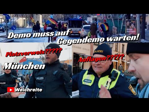 Auflagen & Platzverweis? Demo muss auf Gegendemo warten! München 3.1.26