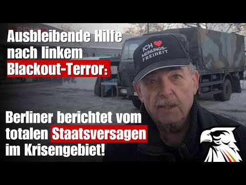 Ausbleibende Hilfe nach linkem Terror: Berliner berichtet vom Staatsversagen im Krisengebiet!