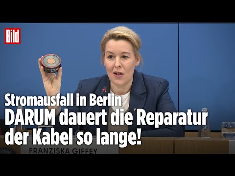 BLACKOUT BERLIN: Sieben sensible Schichten! Giffey erklärt, warum Kabel-Reparatur so lange dauert