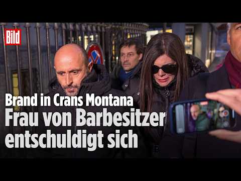 BRAND IN SCHWEIZER BAR: Jessica Moretti, die Frau des Barbesitzers, entschuldigt sich