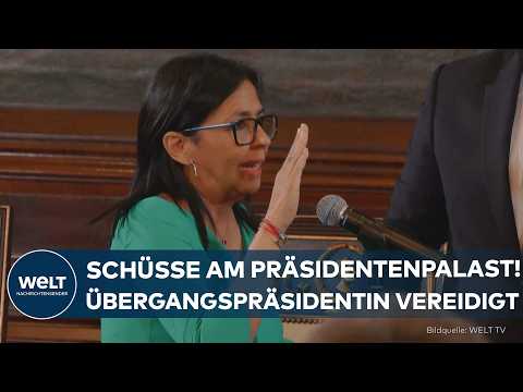 CARACAS: Schüsse am Präsidentenpalast! Cely Rodríguez als Übergangspräsidentin Venezuelas vereidigt