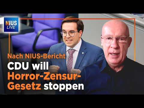 CDU rudert beim Zensur-Gesetz zurück – Steinhöfel erklärt wieso | NIUS Live vom 16.01.2026