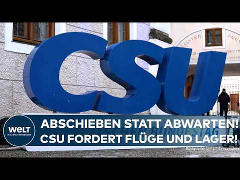 CSU-KLAUSUR IM KLOSTER SEEON: Abschiebeoffensive soll AfD-Wähler umstimmen und Wirtschaft stärken CSU-KLAUSUR IM KLOSTER SEEON: Abschiebeoffensive soll AfD-Wähler umstimmen und Wirtschaft stärken