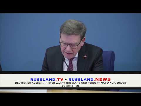 Deutscher Außenminister warnt Russland und fordert NATO auf, Druck zu erhöhen