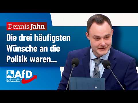 Die drei häufigsten Wünsche an die Politik waren… – Dennis Jahn (AfD) Die drei häufigsten Wünsche an die Politik waren… – Dennis Jahn (AfD)