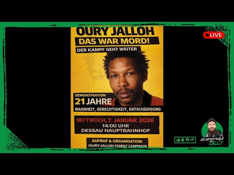 ❗Live❗ in Dessau | Demo: „Oury Jalloh – das war Mord – der Kampf geht weiter“ | 07.01.2026