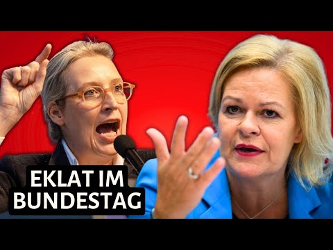 Eilmeldung: Faeser aus Bundestag gejagt, Lage eskaliert Eilmeldung: Faeser aus Bundestag gejagt, Lage eskaliert