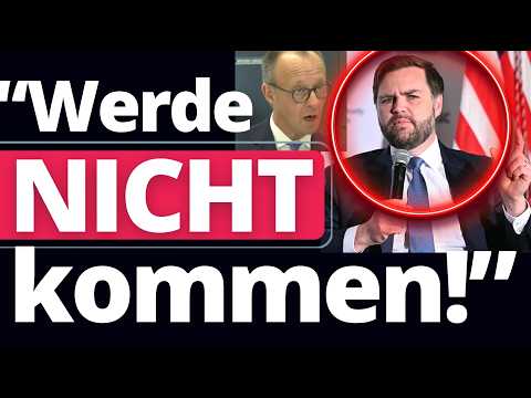 Eilmeldung: JD Vance sagt Münchener Sicherheitskonferenz Teilnahme AB!