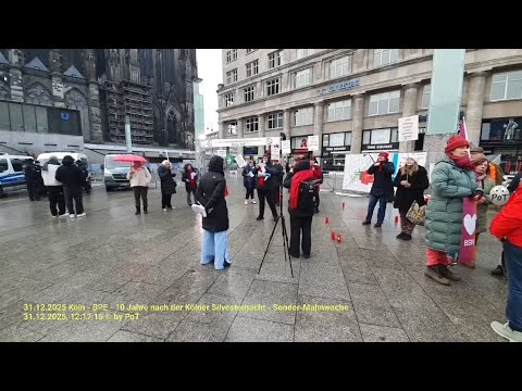 „Frauen, erobert die Nacht zurück! Keine Toleranz bei sexuellen Übergriffen!“ Mahnwache Silvester