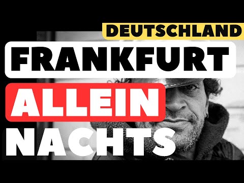 Ich laufe allein durch das Bahnhofsviertel in Frankfurt Ich laufe allein durch das Bahnhofsviertel in Frankfurt
