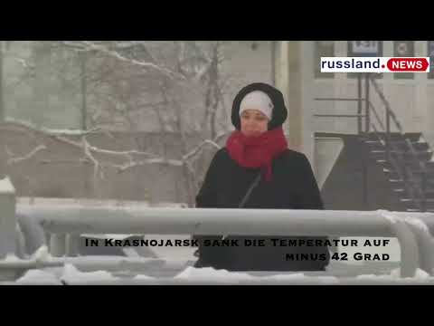 In Krasnojarsk sank die Temperatur auf minus 42 Grad In Krasnojarsk sank die Temperatur auf minus 42 Grad