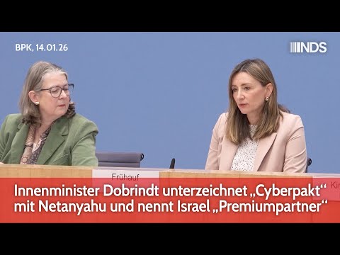 Innenminister Dobrindt unterzeichnet „Cyberpakt“ mit Netanyahu und nennt Israel „Premiumpartner“ BPK Innenminister Dobrindt unterzeichnet „Cyberpakt“ mit Netanyahu und nennt Israel „Premiumpartner“ BPK