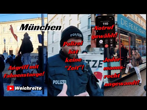 Jedermannsrecht angewandt! München 3.1.25 „Linke NGO´s stoppen“ & Antifa Gegendemo