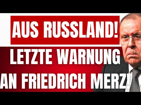 LAWROW schickt direkte DROHUNG an MERZ! – Unsere Geduld mit dir ist bald am ENDE!