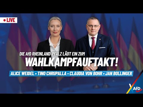 Live aus Idar-Oberstein: Wahlkampferöffnung der AfD Rheinland-Pfalz! – Alice Weidel