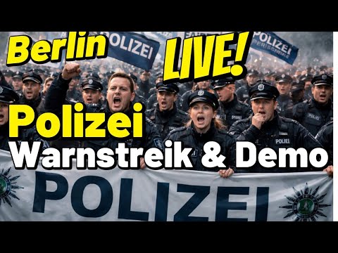 LIVE ❗ Polizei Warnstreik & Demo Berlin DPolG – Polizeigewerkschaft Kundgebung Tarifverhandlungen