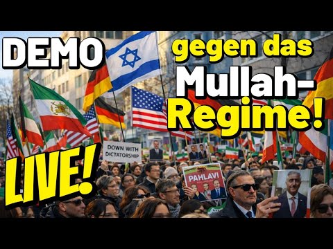 LIVE ❗️ DEMO gegen das Mullah Regime: Freiheit für den Iran I Demonstration Düsseldorf Reza Pahlavi
